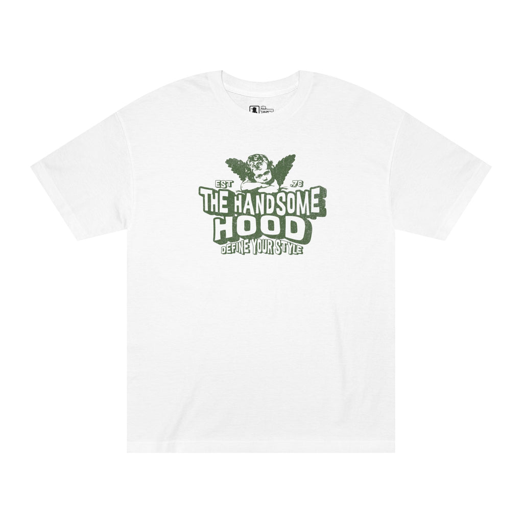 The Handsome Hood Tee — Vintage Angel Graphic T-Shirt