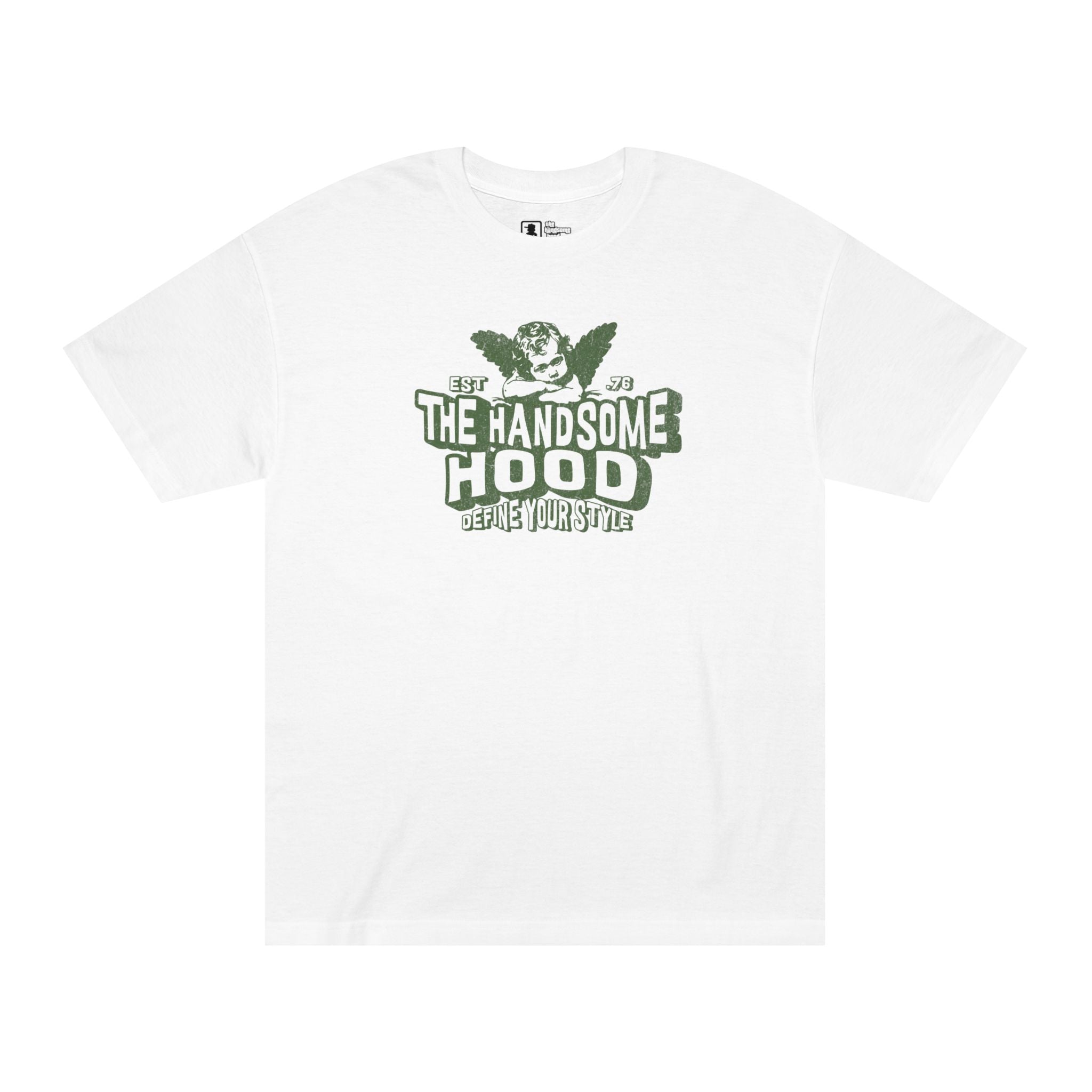 The Handsome Hood Tee — Vintage Angel Graphic T-Shirt