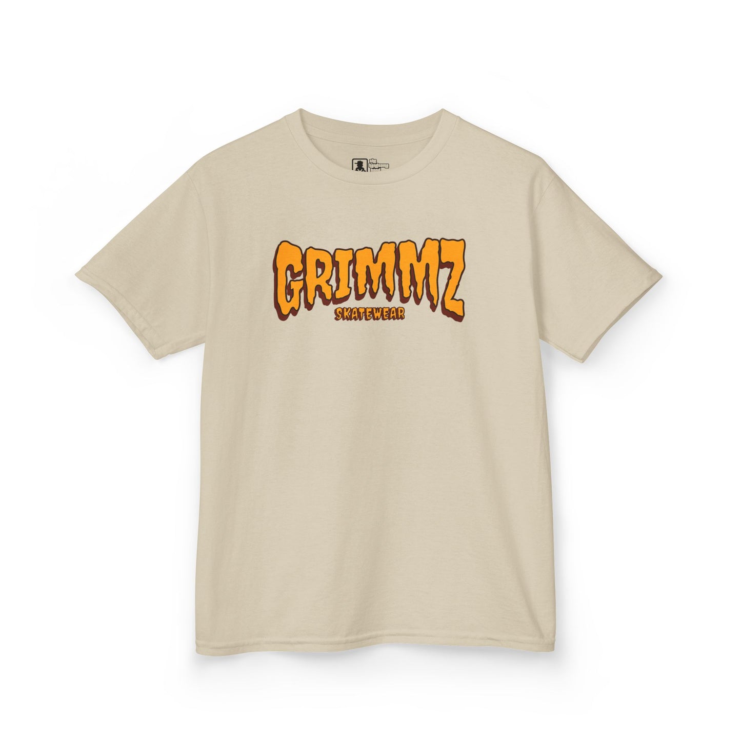 Kids Tee — GRIMMZ Orange Logo Graphic Shirt