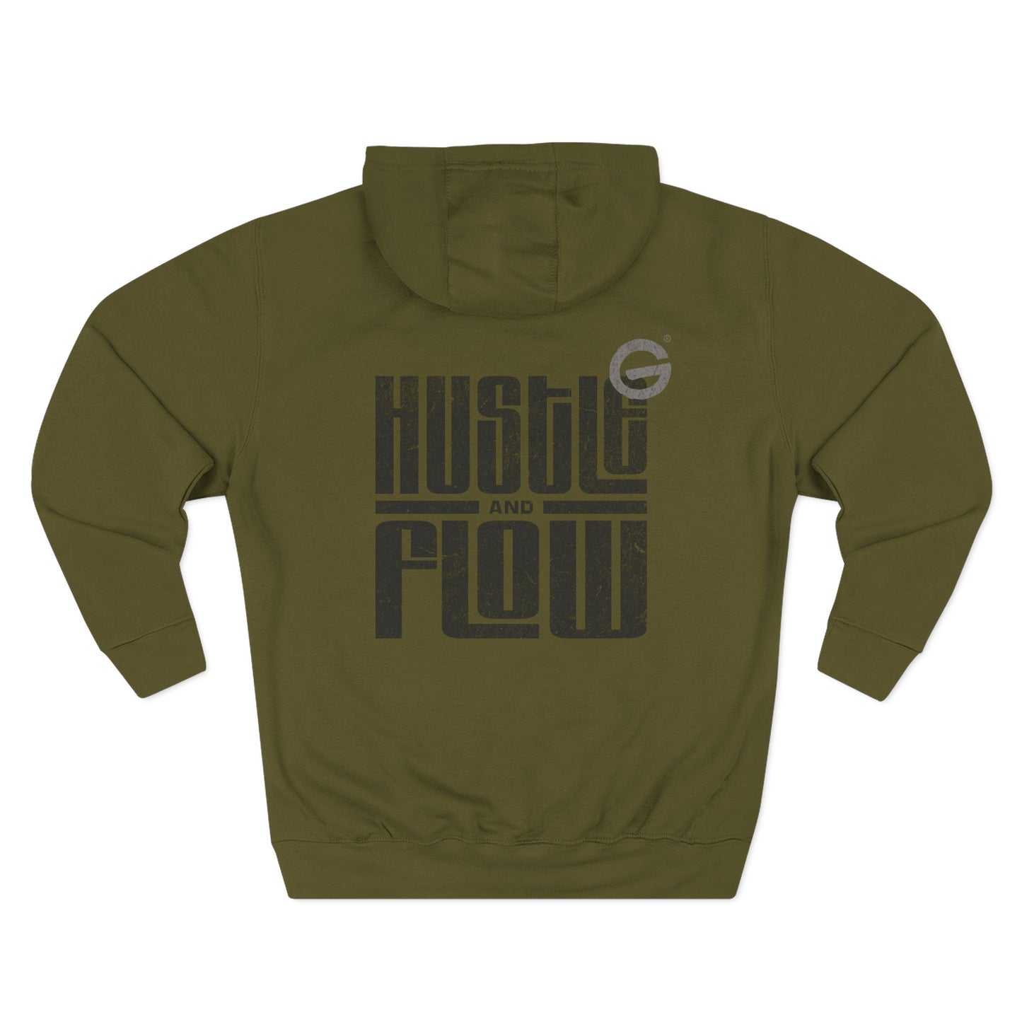 Hustle Flow Motivational Fleece Hoodie