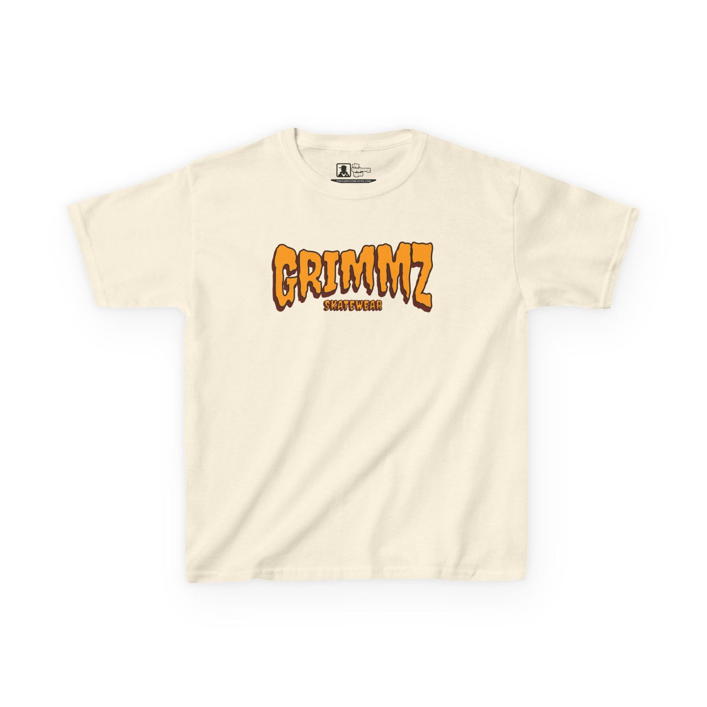 Kids Tee — GRIMMZ Orange Logo Graphic Shirt