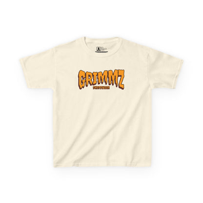 Kids Tee — GRIMMZ Orange Logo Graphic Shirt