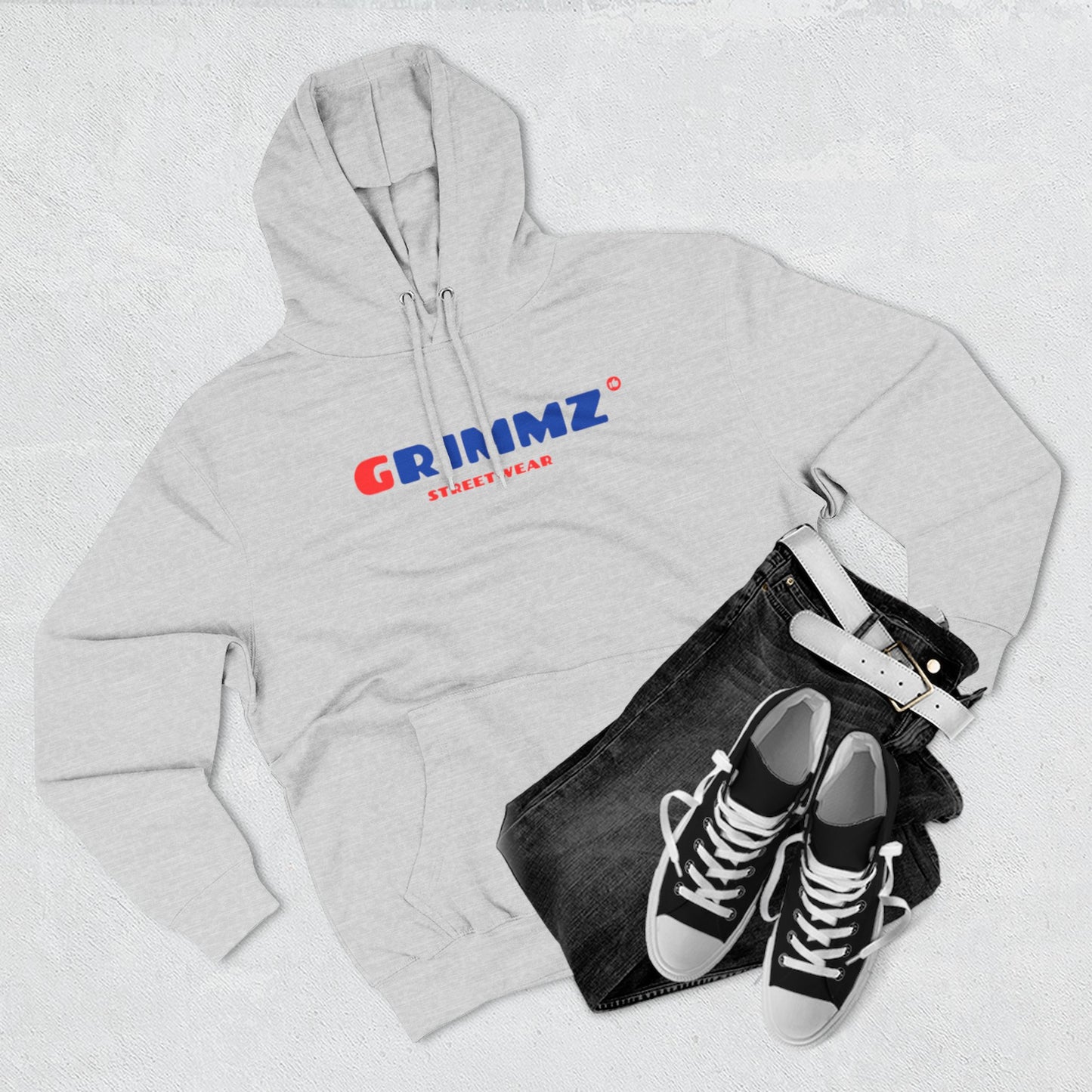 GRIIMZ Bold Red Blue Hoodie