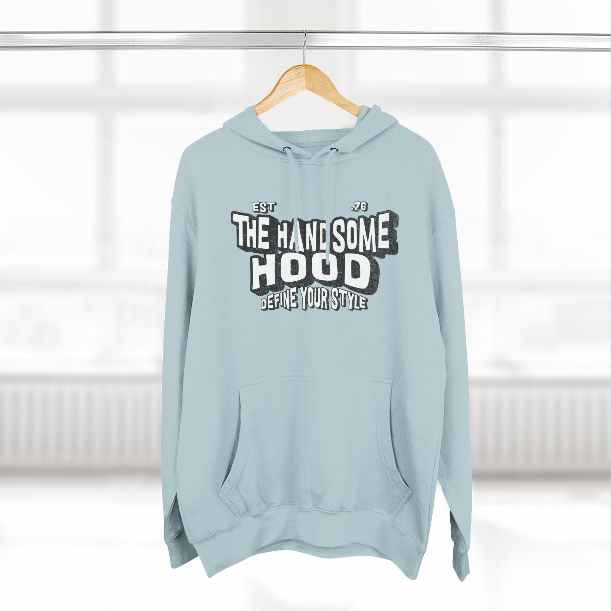 The Handsome Hood Hoodie – Retro Script Graphic Pullover