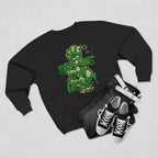 Dreams Cost Money Crewneck Sweatshirt – Green Graffiti Money Graphic