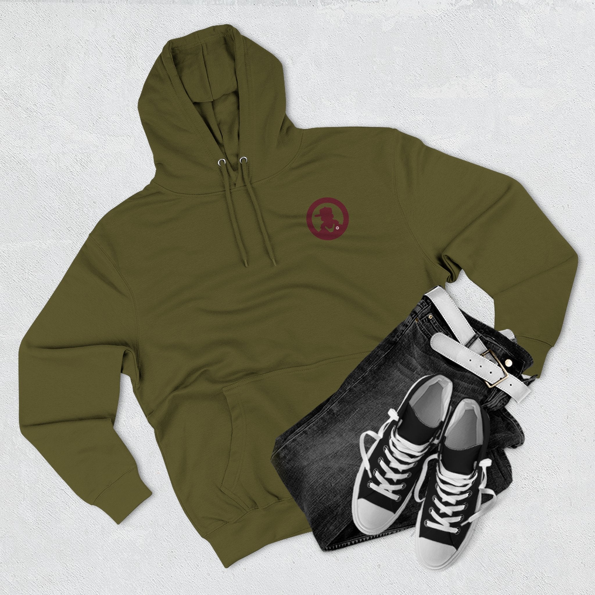 Skateboarders In Hell Graphic Hoodie — Retro Skate Circle Design