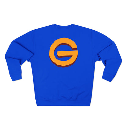 Grimmz Crewneck Sweatshirt — Bold Orange Logo Streetwear