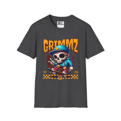 Grimmz Skull Skateboard T-Shirt