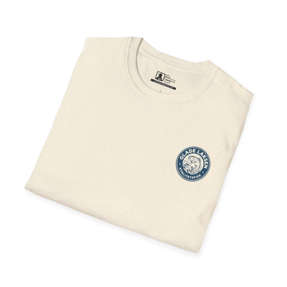Glade Laksen Kvalitetsfisk T-Shirt — Vintage Salmon Fishing Tee