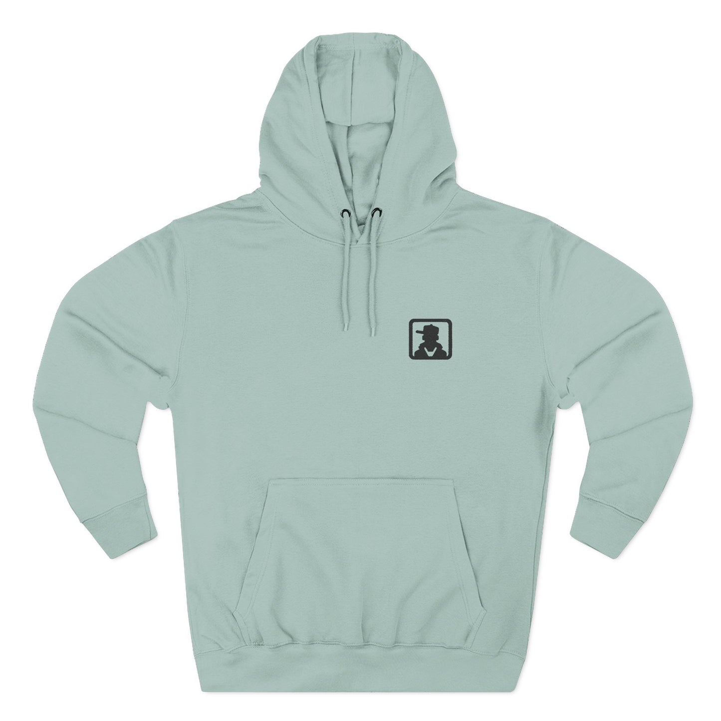 Silhouette Crest Hoodie — Minimal Monogram Graphic Fleece