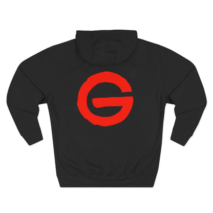 Red Brushstroke G Logo Hoodie