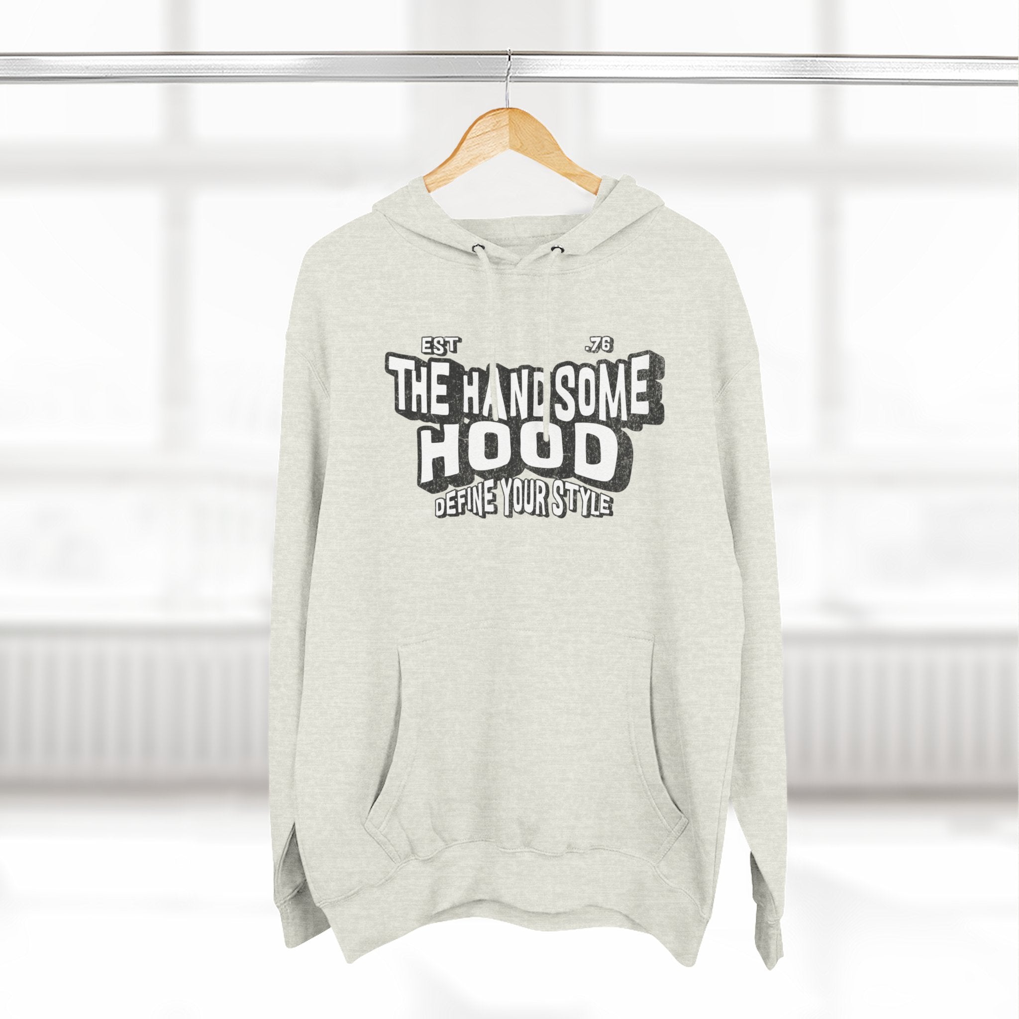 The Handsome Hood Hoodie – Retro Script Graphic Pullover