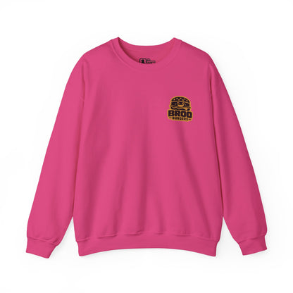 Burger Logo Sweatshirt — 'BROO Burgers' Retro Fast Food Crewneck