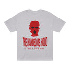 The Handsome Hood Streetwear Tee — Red Balaclava Graphic T-Shirt