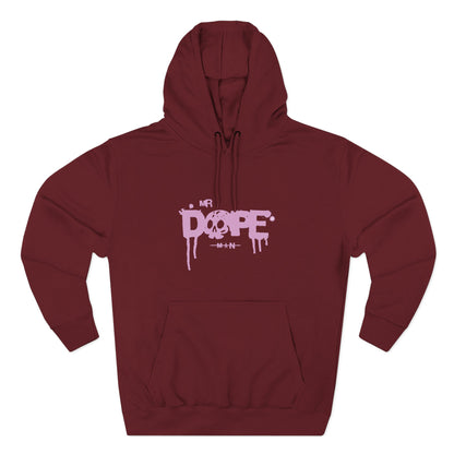 Dope Skull Graphic Hoodie Pink Drip Streetwear