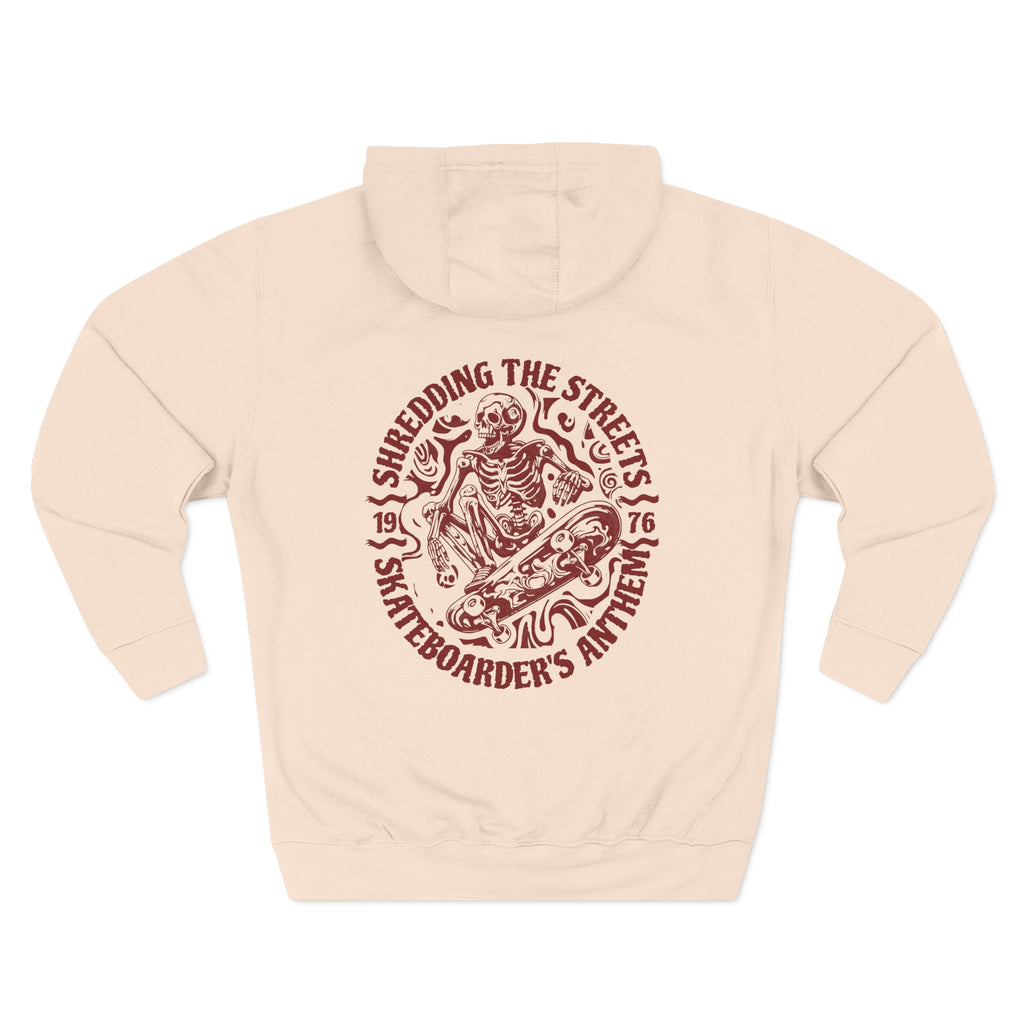 Skateboarders In Hell Graphic Hoodie — Retro Skate Circle Design