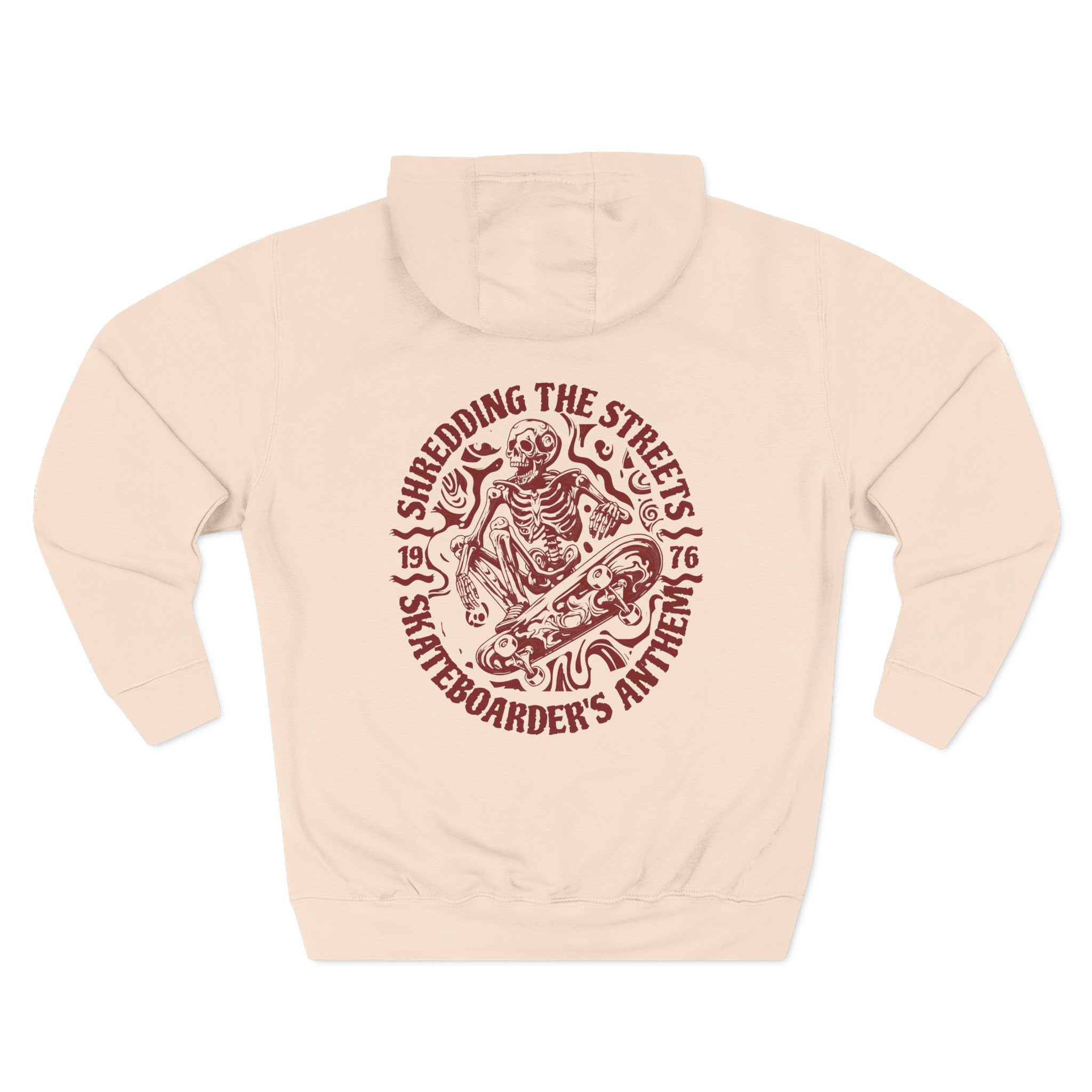Skateboarders In Hell Graphic Hoodie — Retro Skate Circle Design