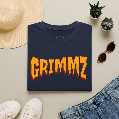 Grimmz Orange Drip Logo T-Shirt