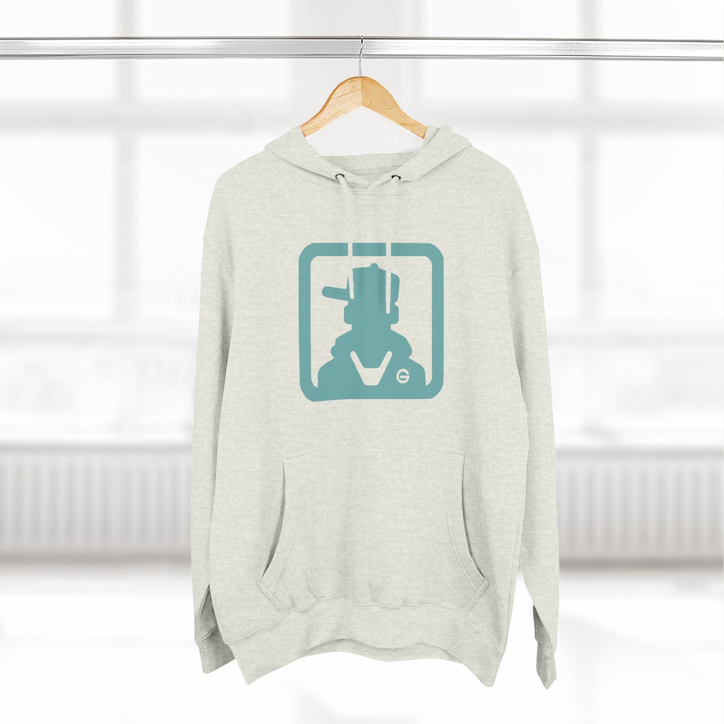 Three-Panel Fleece Hoodie
