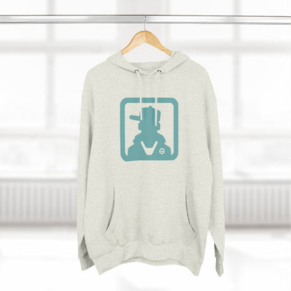 Three-Panel Fleece Hoodie