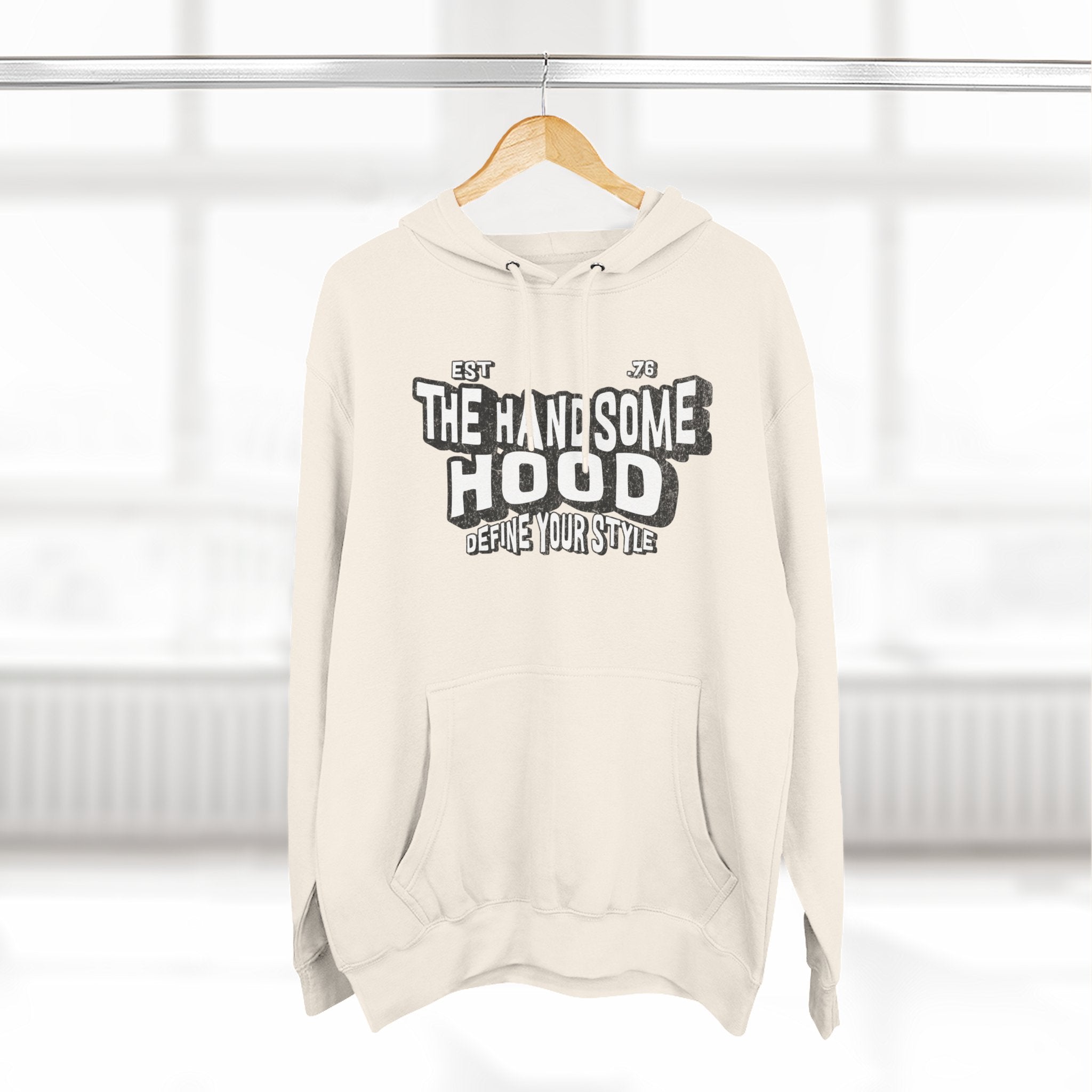 The Handsome Hood Hoodie – Retro Script Graphic Pullover
