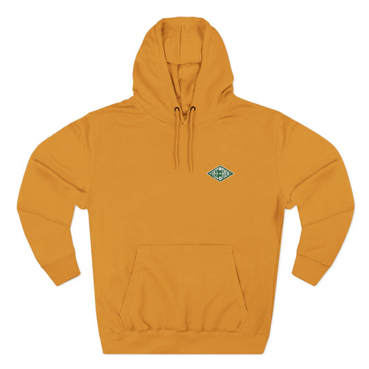 Minimal Green Diamond Logo Hoodie