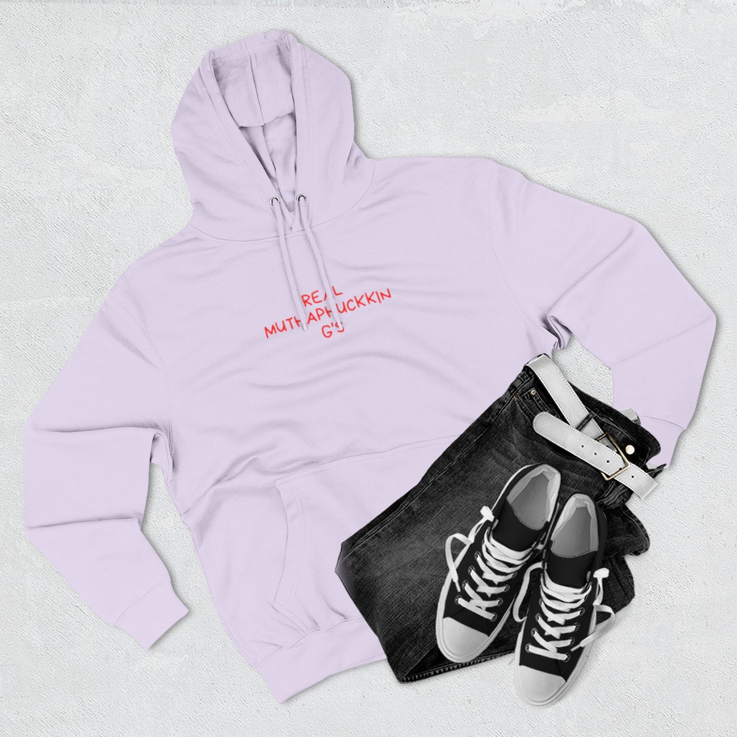 Red Brushstroke G Logo Hoodie
