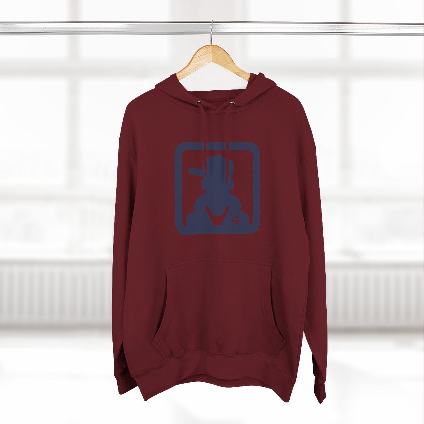 Minimalist Cowboy Silhouette Hoodie — Western Graphic Pullover