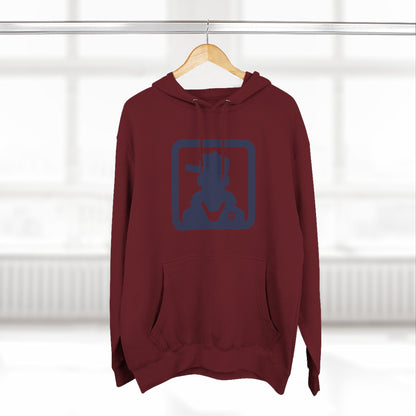 Minimalist Cowboy Silhouette Hoodie — Western Graphic Pullover