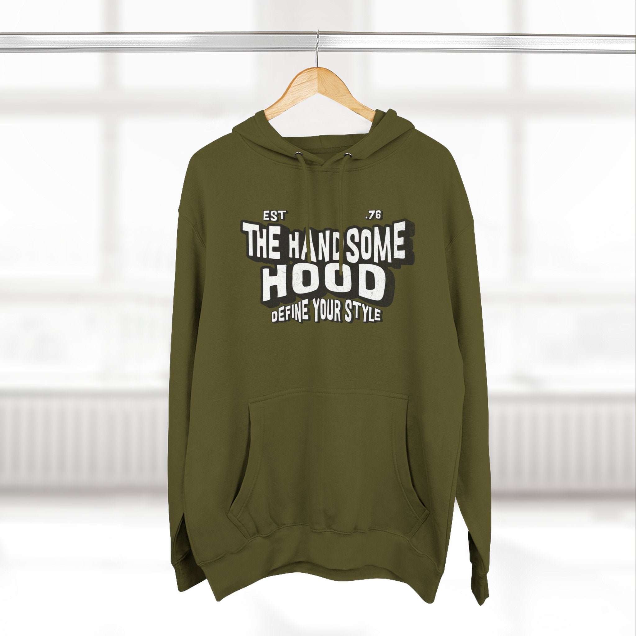 The Handsome Hood Hoodie – Retro Script Graphic Pullover