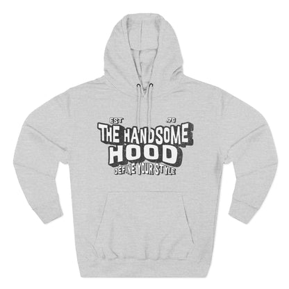 The Handsome Hood Fleece Hoodie - Retro Script Graphic Pullover