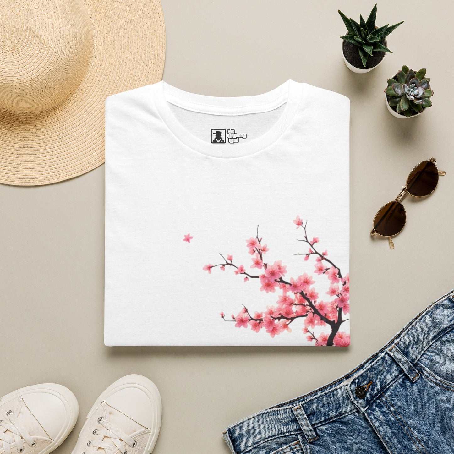 Cherry Blossom T-Shirt — Pink Sakura Floral Tee