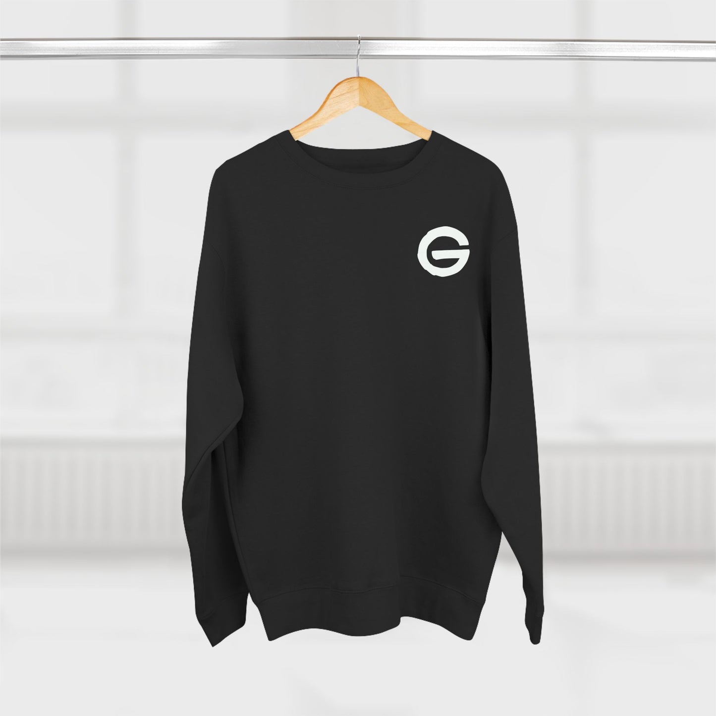 Crewneck Sweatshirt Minimal Logo Casual Pullover