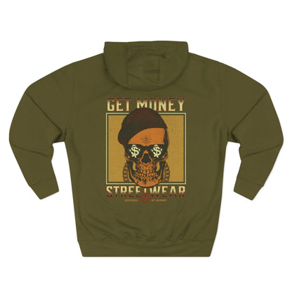 Get Money Streetwear Skull Graphic Hoodie