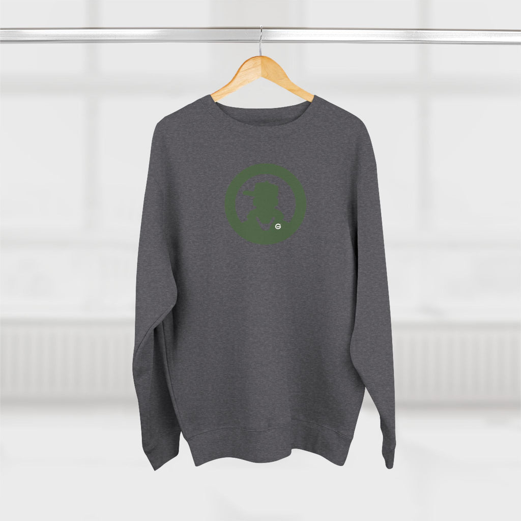 Detective Circle Crewneck Sweatshirt — Vintage Sherlock Pipe Logo