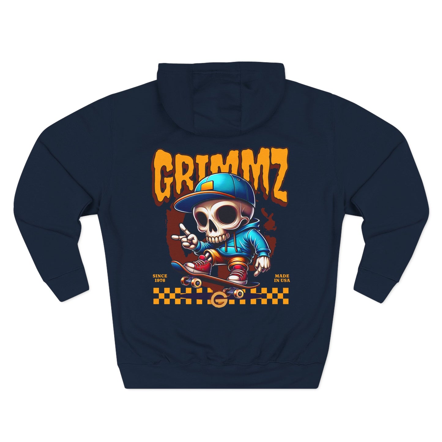 Weirdo Graphic Hoodie — Retro Skate Cartoon Fleece Pullover