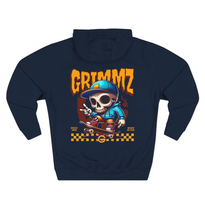 Weirdo Graphic Hoodie — Retro Skate Cartoon Fleece Pullover