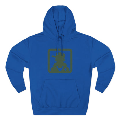Minimal Green Icon Hoodie Pullover