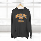 Grimmz 1976 U.S.A. Hoodie — Vintage Collegiate Fleece Pullover