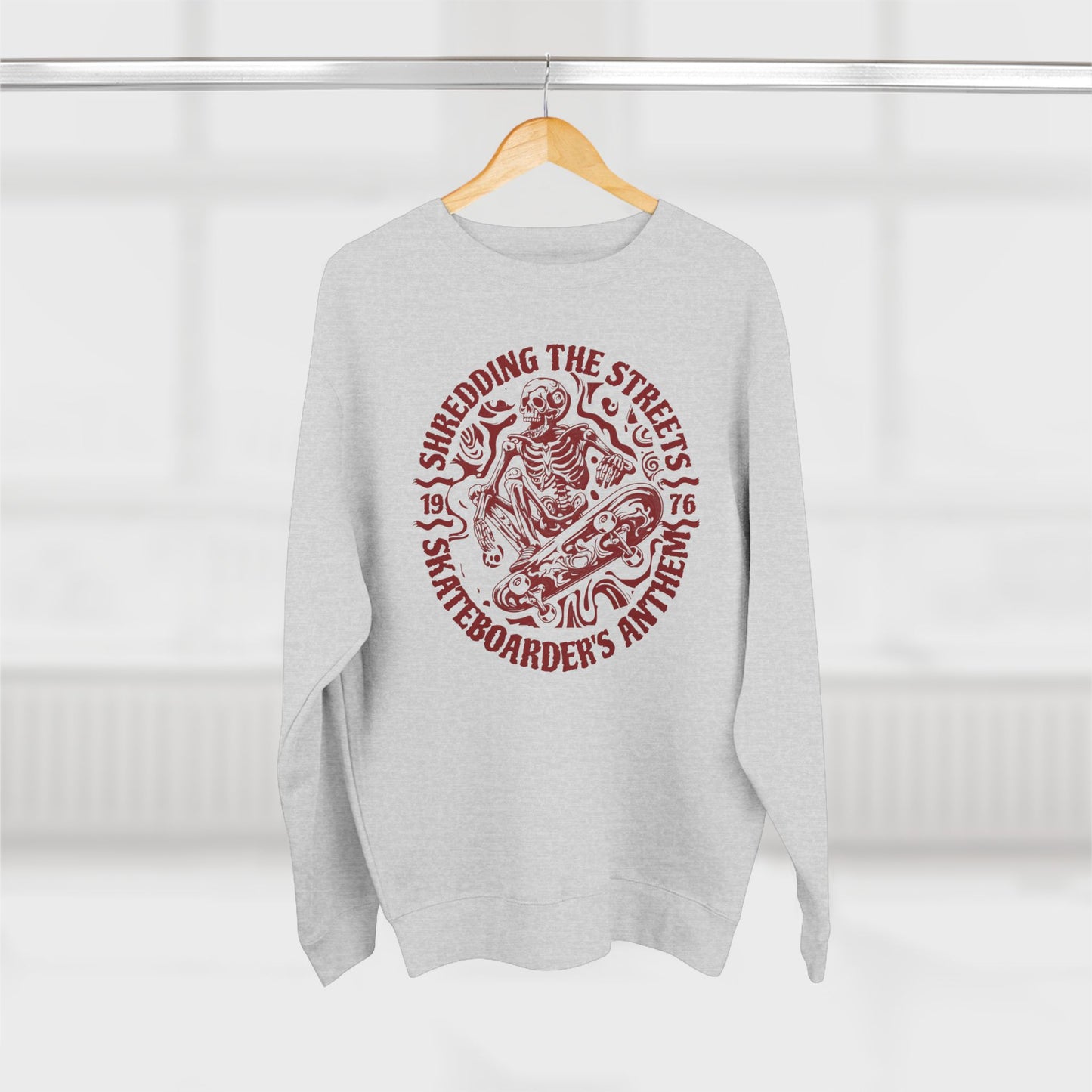 Skate Anthem Shredding Streets Sweatshirt