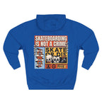 Skateboarding Is Not a Crime Hoodie — Skate or Die Graphic Hoodie