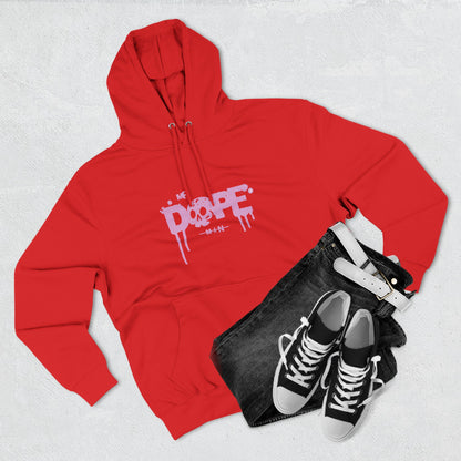 Dope Skull Graphic Hoodie Pink Drip Streetwear