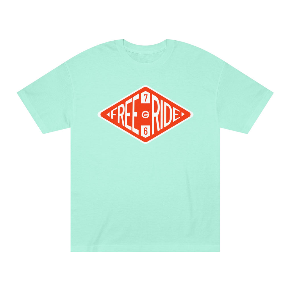 Free Ride 766 Retro Logo Tee — Vintage Surf/Skate Graphic T-Shirt