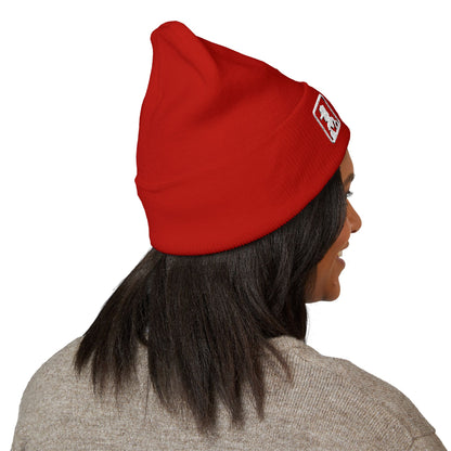 Classic Minimal Patch Knit Beanie