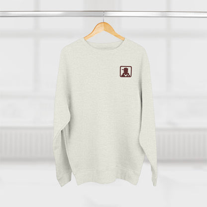 Minimalist Pocket Logo Sweatshirt — Small Vintage Silhouette Crewneck