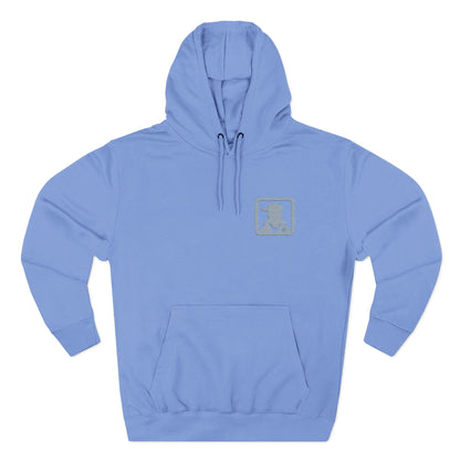 Minimal Pocket Logo White Hoodie