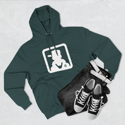 Minimal Square Logo Fleece Hoodie