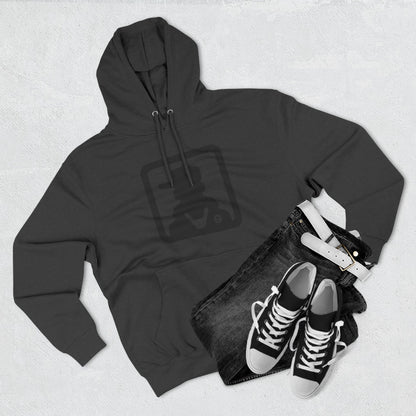 Minimal Silhouette Streetwear Fleece Hoodie