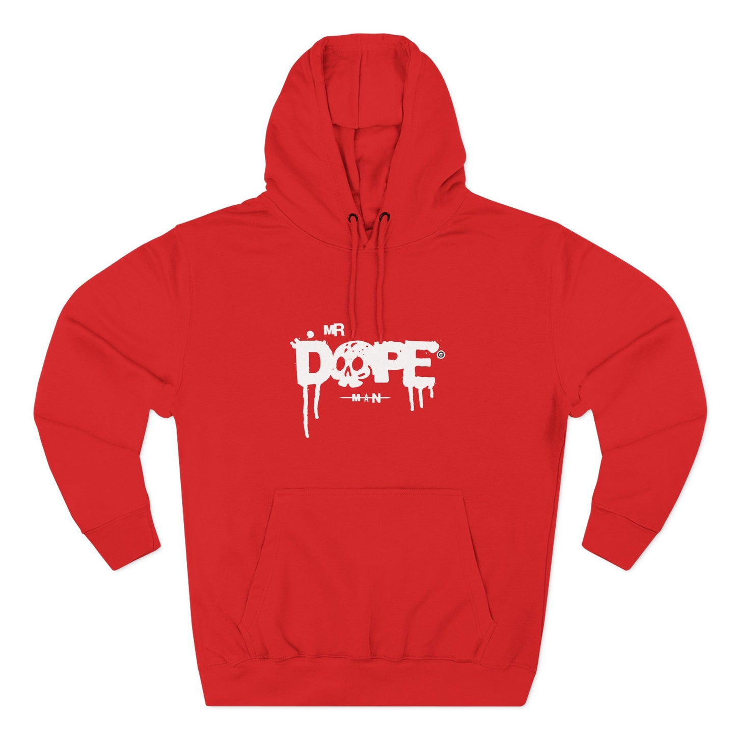 Classic White Three-Panel Hoodie