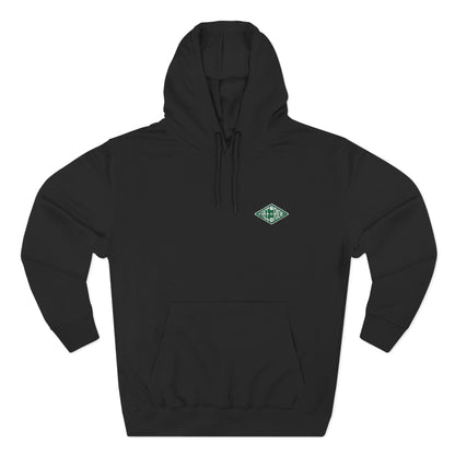 Minimal Green Diamond Logo Hoodie